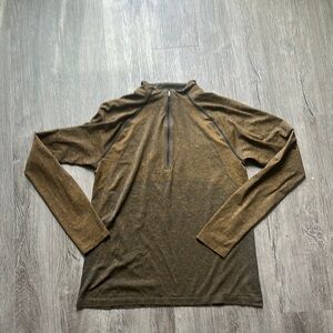 lululemon athletica Brown Long Sleeve Shirt
